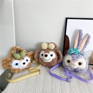 Replica Designer er Disney Plush Bear Cute Girl Mobile Phone Bag