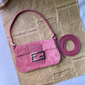 Replica Designer er Fendi Baguette Pink Mini Messenger Bag