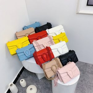 Replica Designer er Gucci Women Candy Color Shoulder Chain Bag