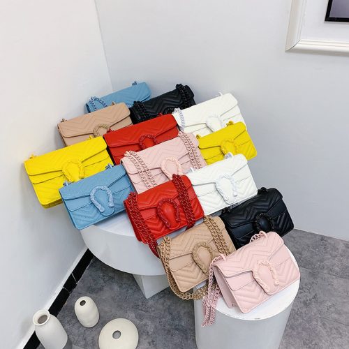Replica Designer er Gucci Women Candy Color Shoulder Chain Bag
