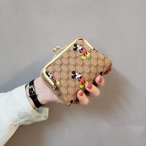 Replica Designer er Gucci Women Mickey Mouse Short Cute Small Coin Purse Wallet