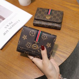 Replica Designer er Gucci Women Short Compact Thin Wallet Bag
