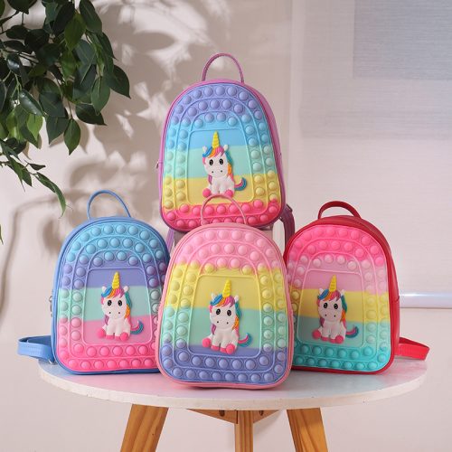 Replica Designer er Last Mouse Lost Unicorn Silicone Kids Backpack