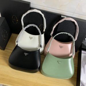 Replica Designer er Prada Women Underarm Glossy HandBag