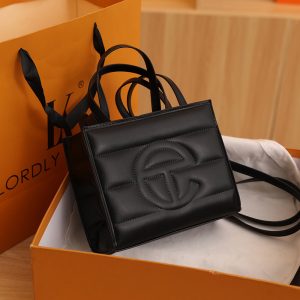 Replica Designer er Telfar Women Vintage Embossed Letter Shoulder Bag