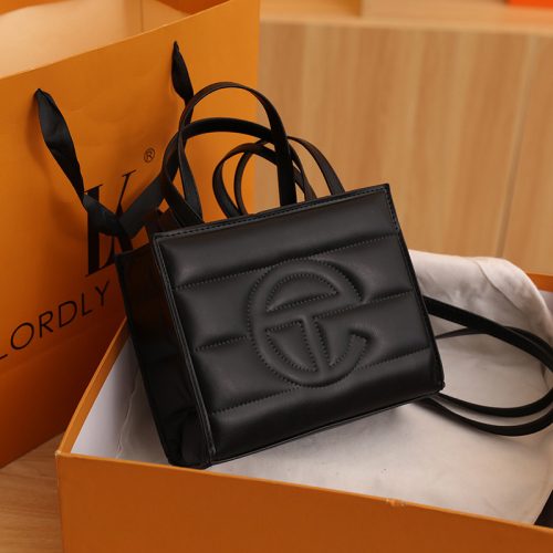 Replica Designer er Telfar Women Vintage Embossed Letter Shoulder Bag