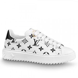 Replica Louis Vuitton 3D Monogram Flowers Time Out Sneakers For Sale