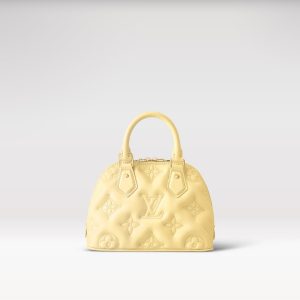 Replica Louis Vuitton Alma BB Bag Banana Yellow LV M59821 For Sale
