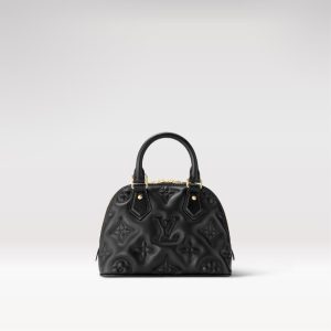 Replica Louis Vuitton Alma BB Bag Black LV M59793 For Sale