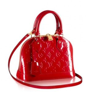 Replica Louis Vuitton Alma BB Bag Monogram Vernis M90174 BLV614 For Sale