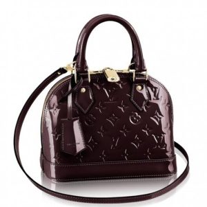 Replica Louis Vuitton Alma BB Bag Monogram Vernis M91678 BLV612 For Sale
