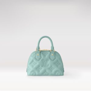 Replica Louis Vuitton Alma BB Bag Vert d'Eau Green LV M20855 For Sale