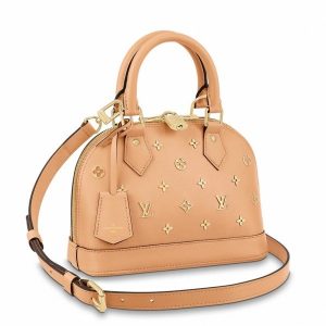 Replica Louis Vuitton Alma BB Bag With Metallic Monogram Pattern M58638 BLV733 For Sale
