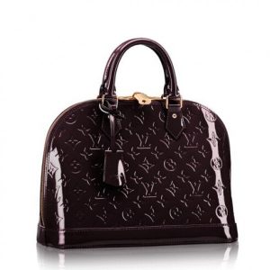 Replica Louis Vuitton Alma PM Bag Monogram Vernis M91611 BLV610 For Sale