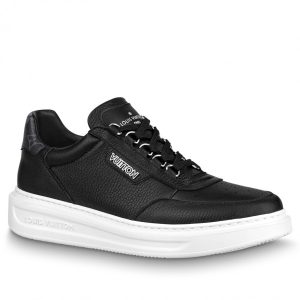 Replica Louis Vuitton Black Beverly Hills Sneakers For Sale