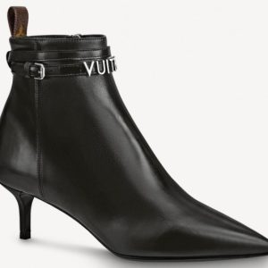 Replica Louis Vuitton Black Call Back Ankle Boots For Sale