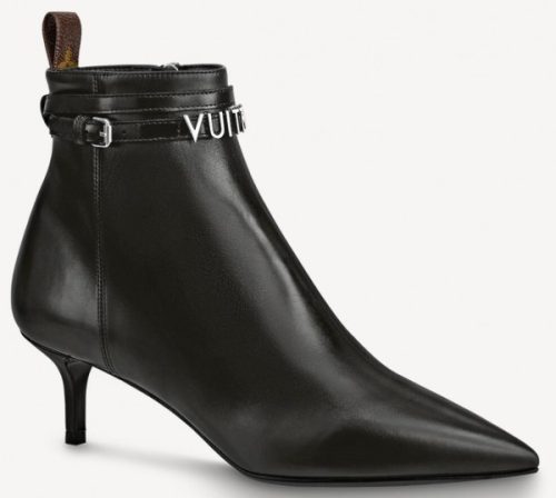 Replica Louis Vuitton Black Call Back Ankle Boots For Sale