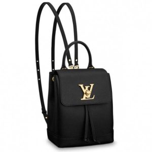 Replica Louis Vuitton Black Lockme Mini Backpack M54573 BLV025 For Sale