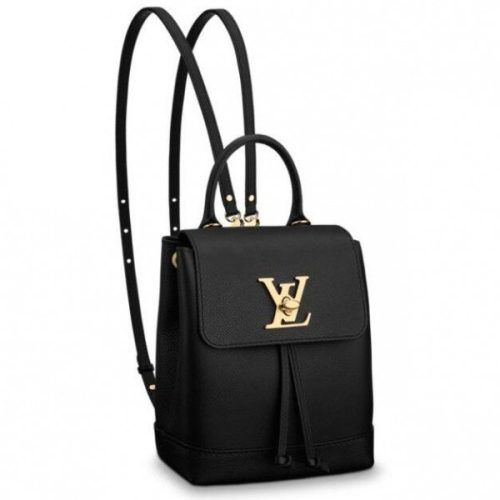 Replica Louis Vuitton Black Lockme Mini Backpack M54573 BLV025 For Sale