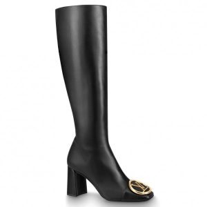 Replica Louis Vuitton Black Madeleine High Boots For Sale