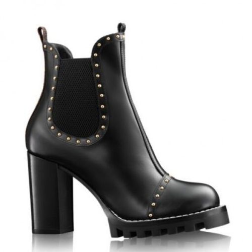 Replica Louis Vuitton Black Rockabily Ankle Boot For Sale
