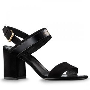 Replica Louis Vuitton Black Wordplay Sandals For Sale
