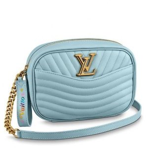 Replica Louis Vuitton Bleu Porcelaine New Wave Camera Bag M55329 BLV635 For Sale