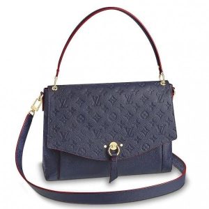 Replica Louis Vuitton Blue Blanche Bag Monogram Empreinte M43616 BLV536 For Sale