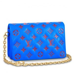 Replica Louis Vuitton Blue Coussin Pochette Bag M80743 BLV708 For Sale