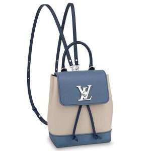 Replica Louis Vuitton Blue Jean Lockme Mini Backpack M55017 BLV027 For Sale