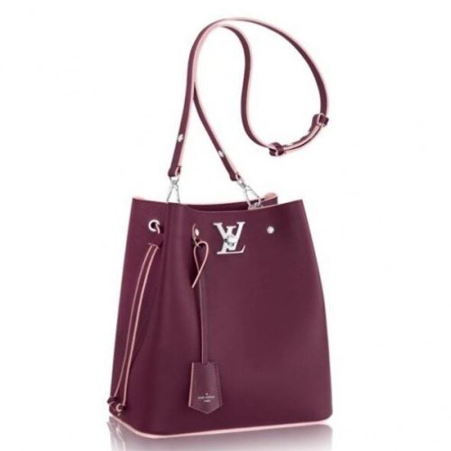 Replica Louis Vuitton Bordeaux Lockme Bucket Bag M54680 BLV761 For Sale