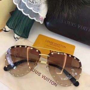 Replica Louis Vuitton Brown The Party Sunglasses Z0914U For Sale