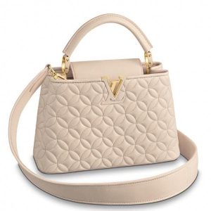 Replica Louis Vuitton Capucines BB Bag In Quilting Lambskin M55361 BLV818 For Sale
