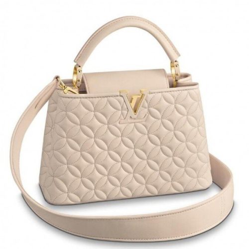 Replica Louis Vuitton Capucines BB Bag In Quilting Lambskin M55361 BLV818 For Sale