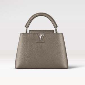 Replica Louis Vuitton Capucines BB LV Bag Etain Metallic Gray M21102 For Sale