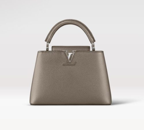 Replica Louis Vuitton Capucines BB LV Bag Etain Metallic Gray M21102 For Sale