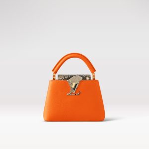 Replica Louis Vuitton Capucines Mini LV Bag Emeraude Green N81210 For Sale