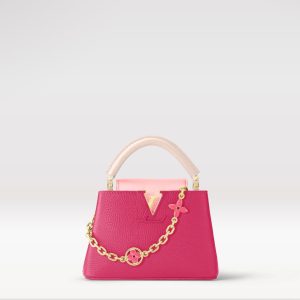 Replica Louis Vuitton Capucines Mini LV Bag Fresh Pink M20845 For Sale