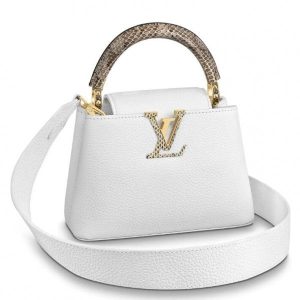 Replica Louis Vuitton Capucines Mini With Ayers Snakeskin Handle M56399 BLV686 For Sale