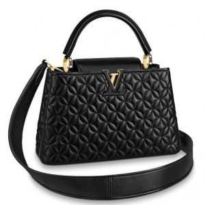 Replica Louis Vuitton Capucines PM Bag In Quilting Lambskin M55366 BLV852 For Sale