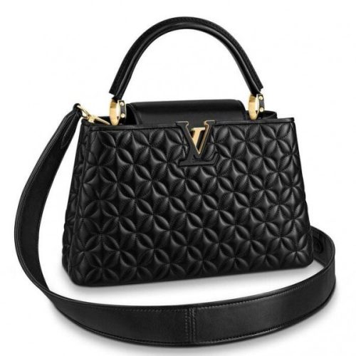 Replica Louis Vuitton Capucines PM Bag In Quilting Lambskin M55366 BLV852 For Sale