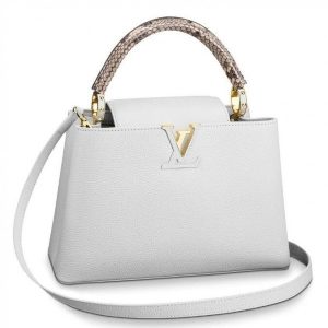 Replica Louis Vuitton Capucines PM Bag With Python Handle N93045 BLV835 For Sale