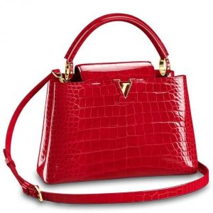 Replica Louis Vuitton Capucines PM Crocodile Bag N92965 BLV843 For Sale