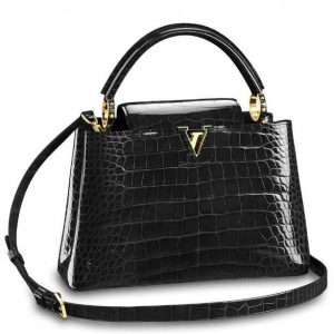 Replica Louis Vuitton Capucines PM Crocodile Bag N92967 BLV831 For Sale