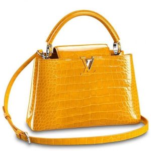 Replica Louis Vuitton Capucines PM Crocodile Bag N93417 BLV832 For Sale