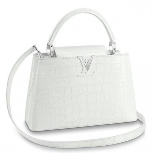 Replica Louis Vuitton Capucines PM Crocodile Bag N93716 BLV834 For Sale