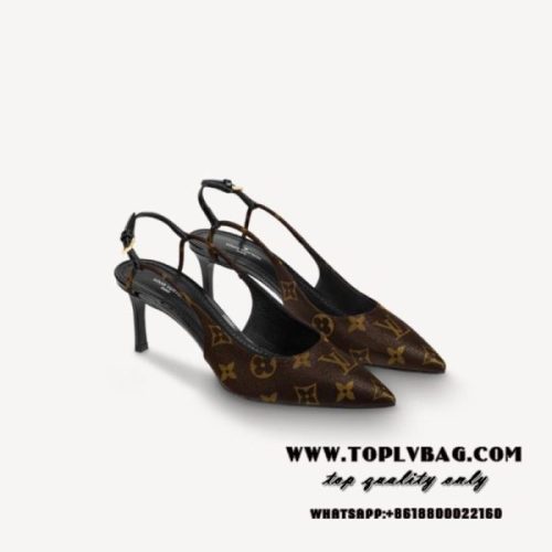 Replica Louis Vuitton Cherie Slingback Pump LV 1A5NUF For Sale