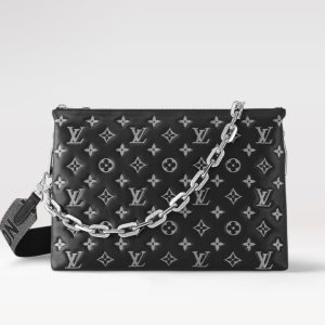 Replica Louis Vuitton Coussin MM LV Bag Black / Gray M21661 For Sale
