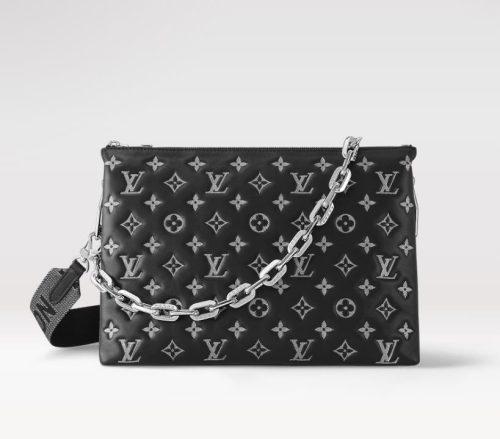 Replica Louis Vuitton Coussin MM LV Bag Black / Gray M21661 For Sale
