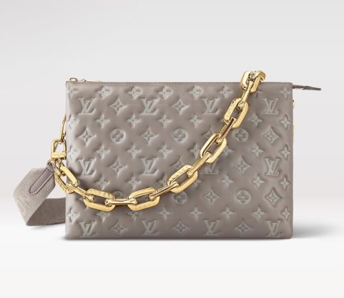 Replica Louis Vuitton Coussin MM LV Bag Grey M20771 For Sale